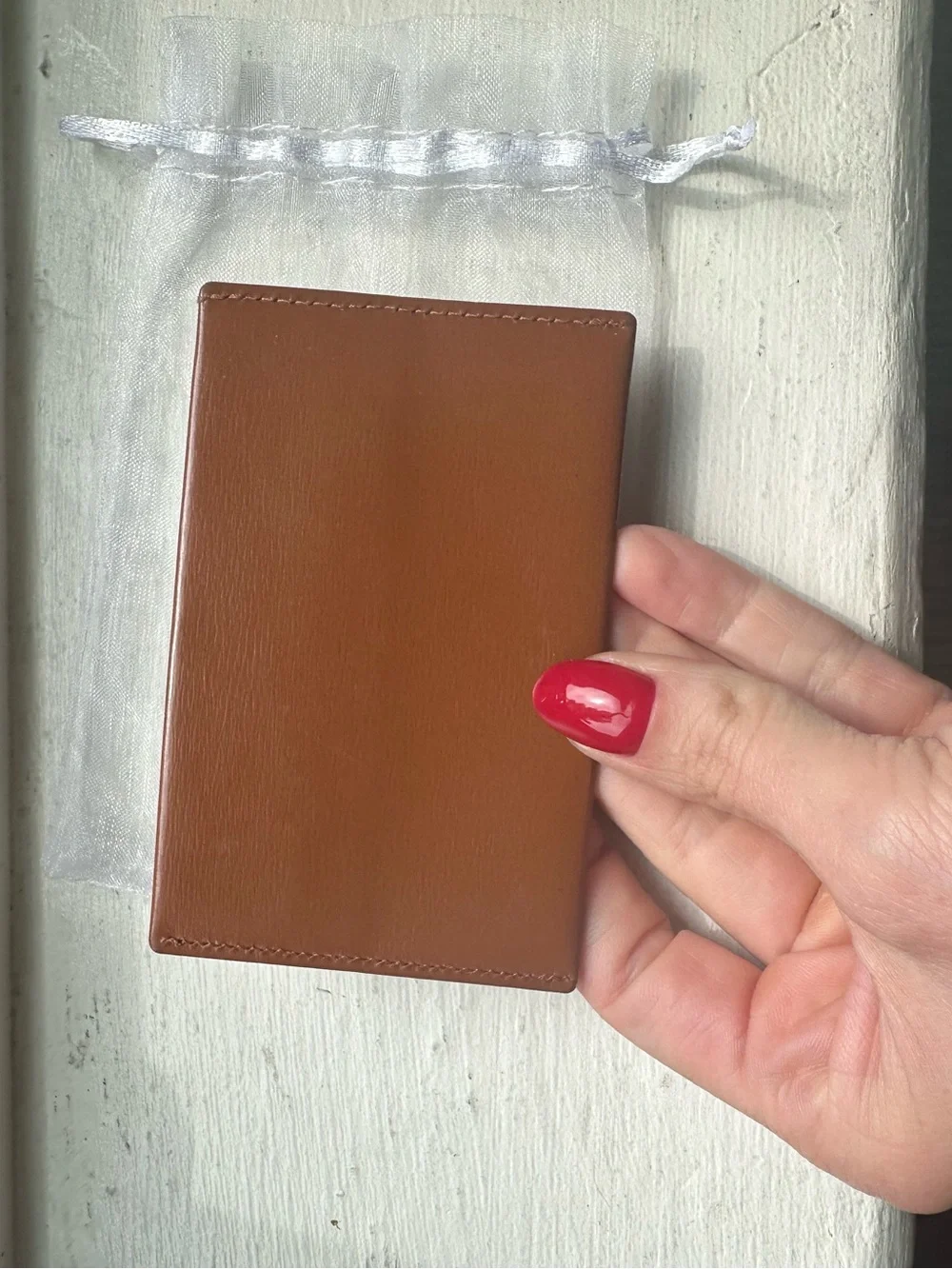 Loewe Leather Card Holder in Brown
